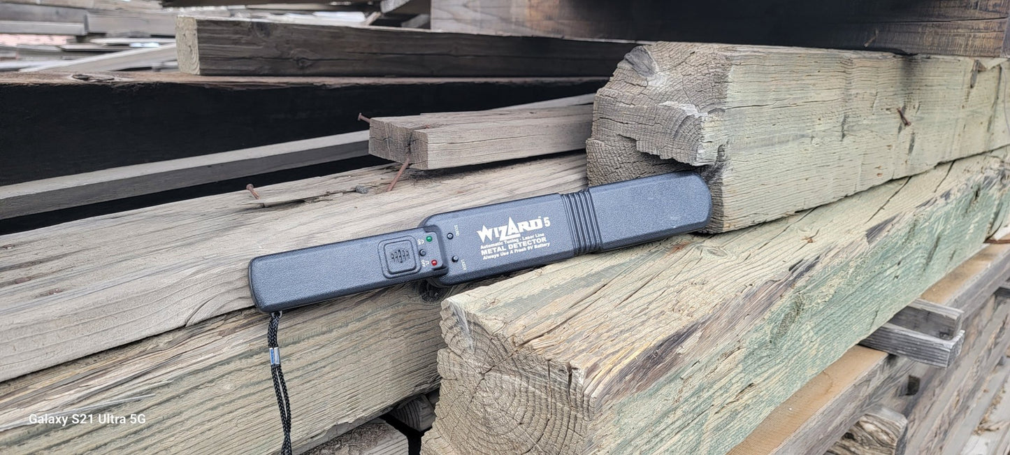 Lumber Wizard 5 Laser Guided Woodworking Metal Detector - WizardDetectors